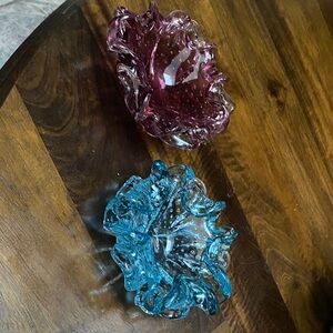 Elegant Purple Glass Bowl